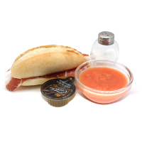 barrita tomate jamon pasteleria el riojano Breakfast